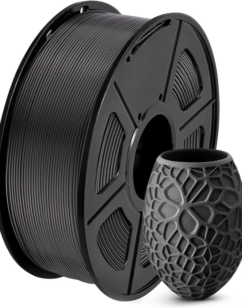 SUNLU PLA 3D Printer Filament, Black, 1KG